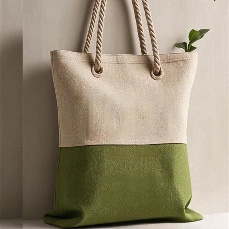 Two Tone Canvas Tote