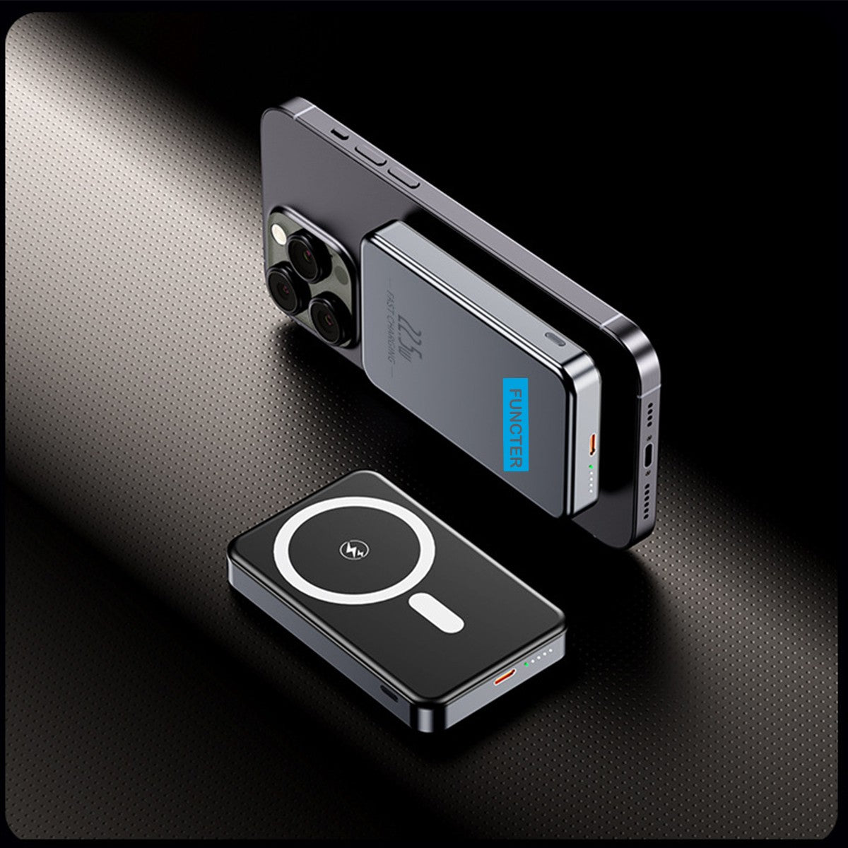 10000mAh Aluminum Shell Magnetic Wireless Power Bank Fast Charging Power Bank