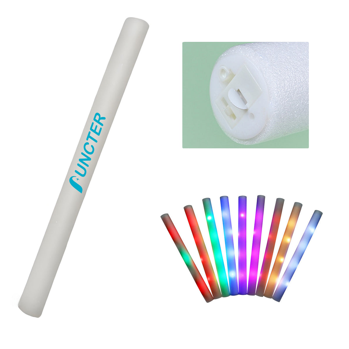 LED Foam Light Up Glow Stick 19 x 1.6"