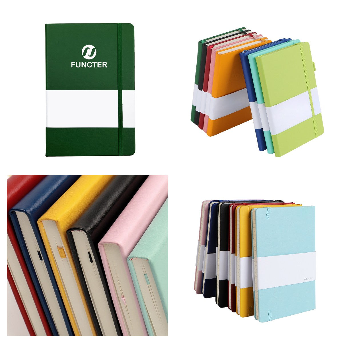 A5 Lined Notebook W/ Elastic Band Closure