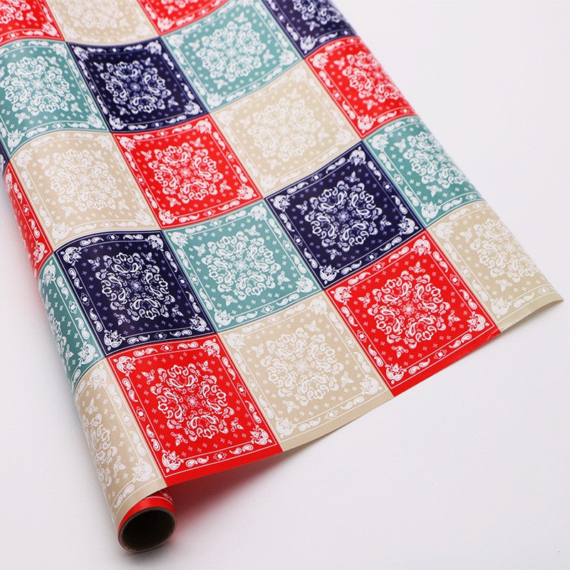 Glossy Coated Christmas Paper Wrapping 17x118"