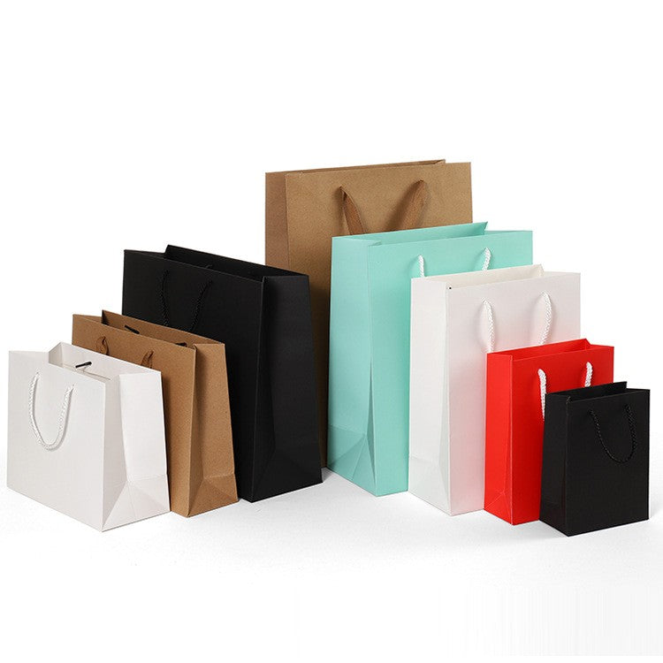 Custom Kraft Paper Tote Bag W/ Handle 9 x 6 x 12"