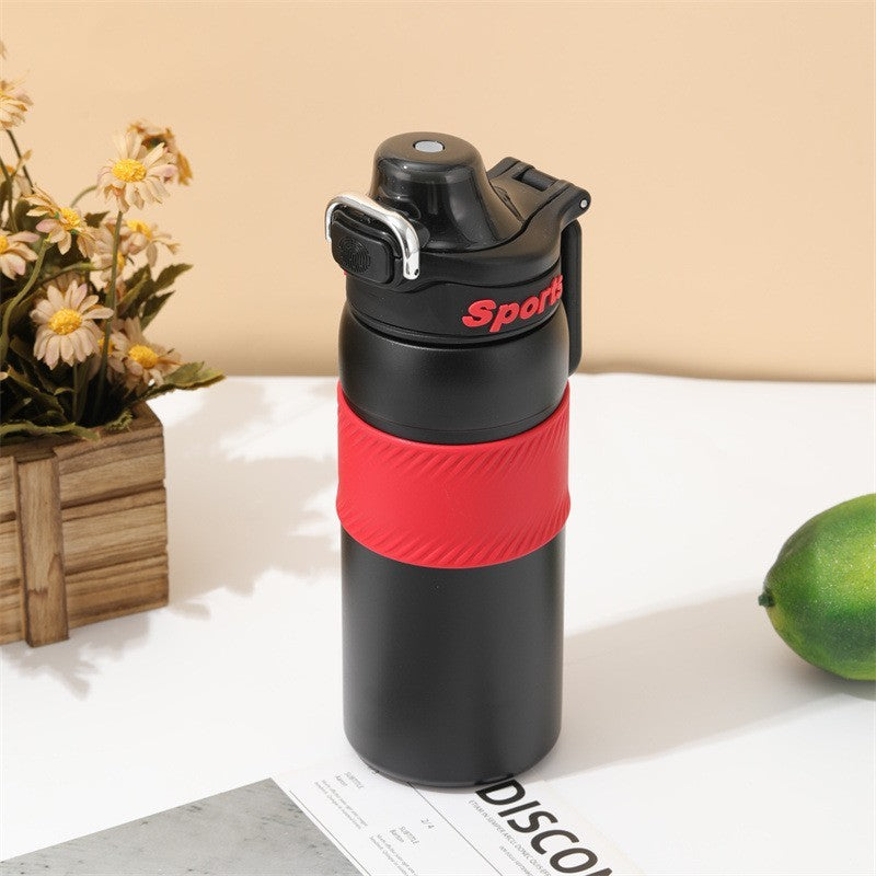 Large Capacity Smart Press Insulated Stainless Steel Water Bottle 25 oz.