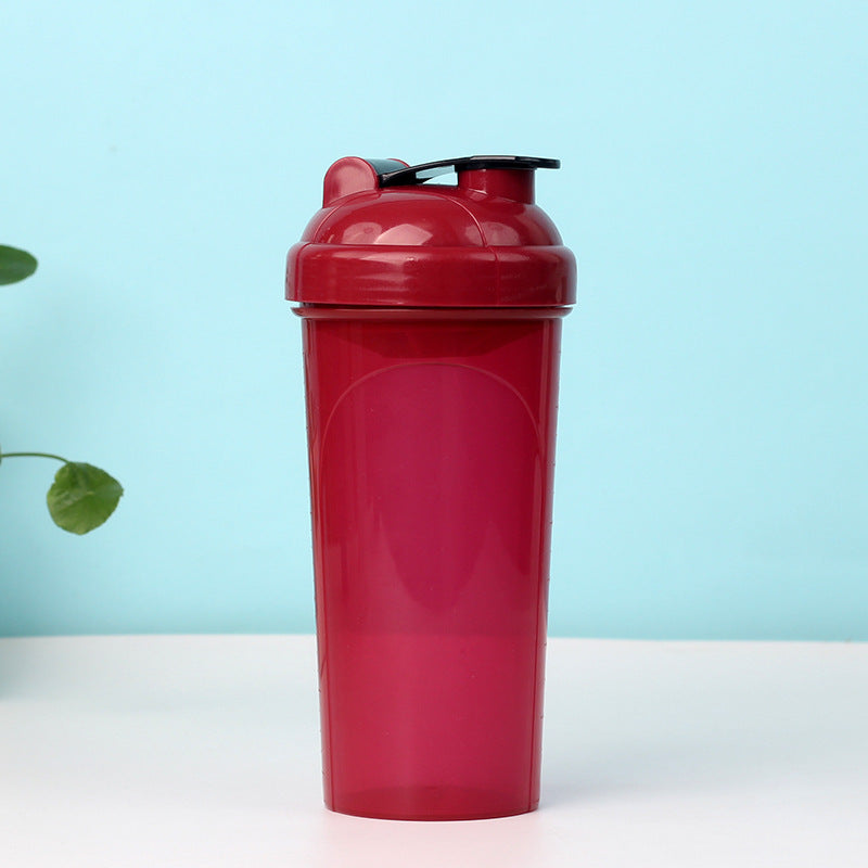 Protein Shaker Bottle W/ Measurement Scale, Leakproof Fitness Mixing Cup 23 oz.