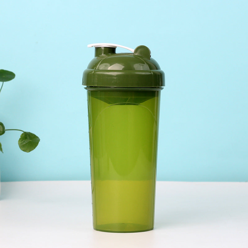 Protein Shaker Bottle W/ Measurement Scale, Leakproof Fitness Mixing Cup 23 oz.