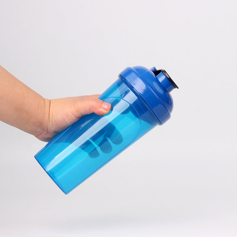 Protein Shaker Bottle W/ Measurement Scale, Leakproof Fitness Mixing Cup 23 oz.