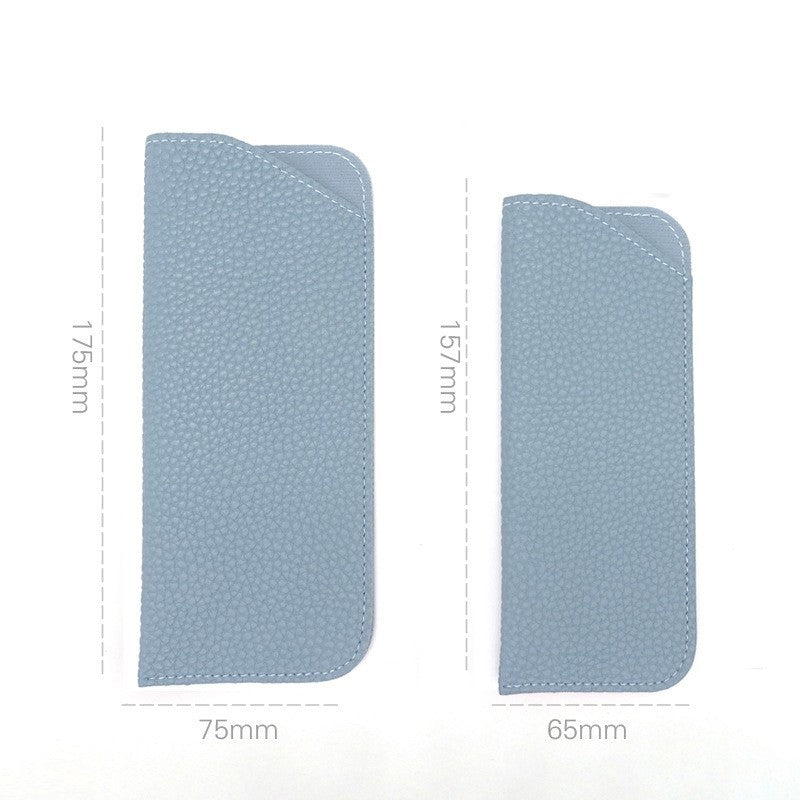 Lychee PU Leather Eyeglass Case