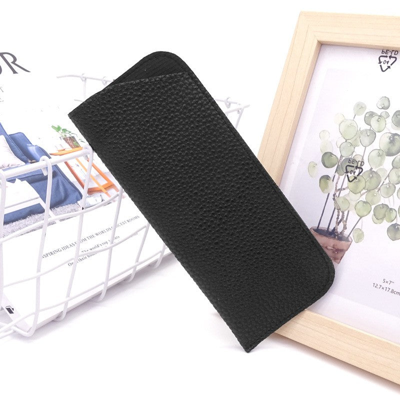 Lychee PU Leather Eyeglass Case
