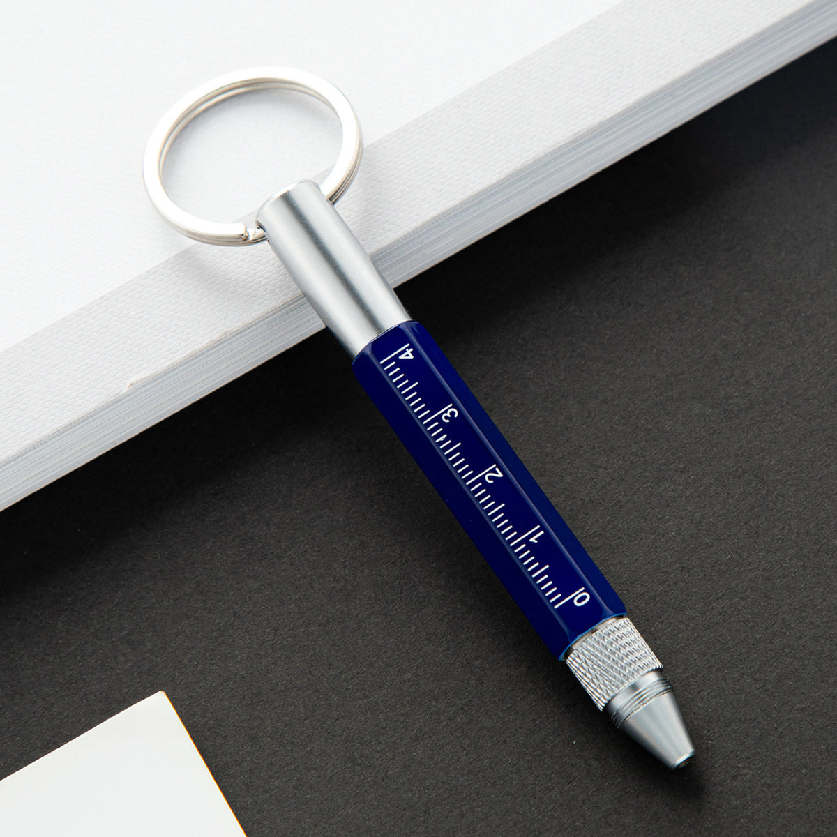 5" 1 Multi-Function Metal Keychain Tool Pen