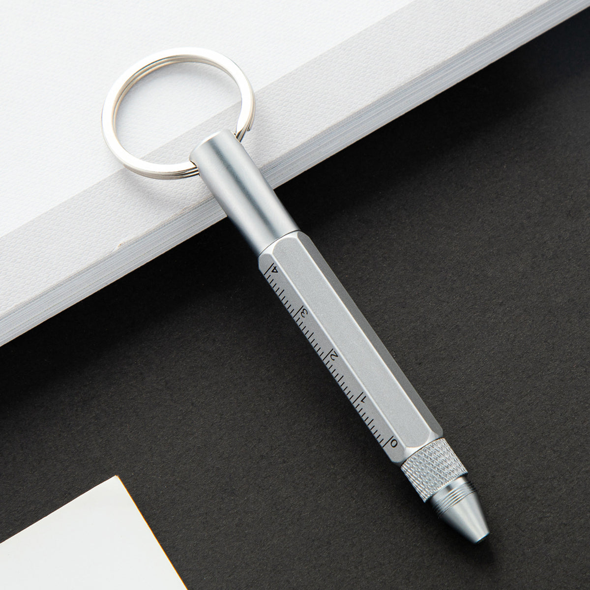 5" 1 Multi-Function Metal Keychain Tool Pen