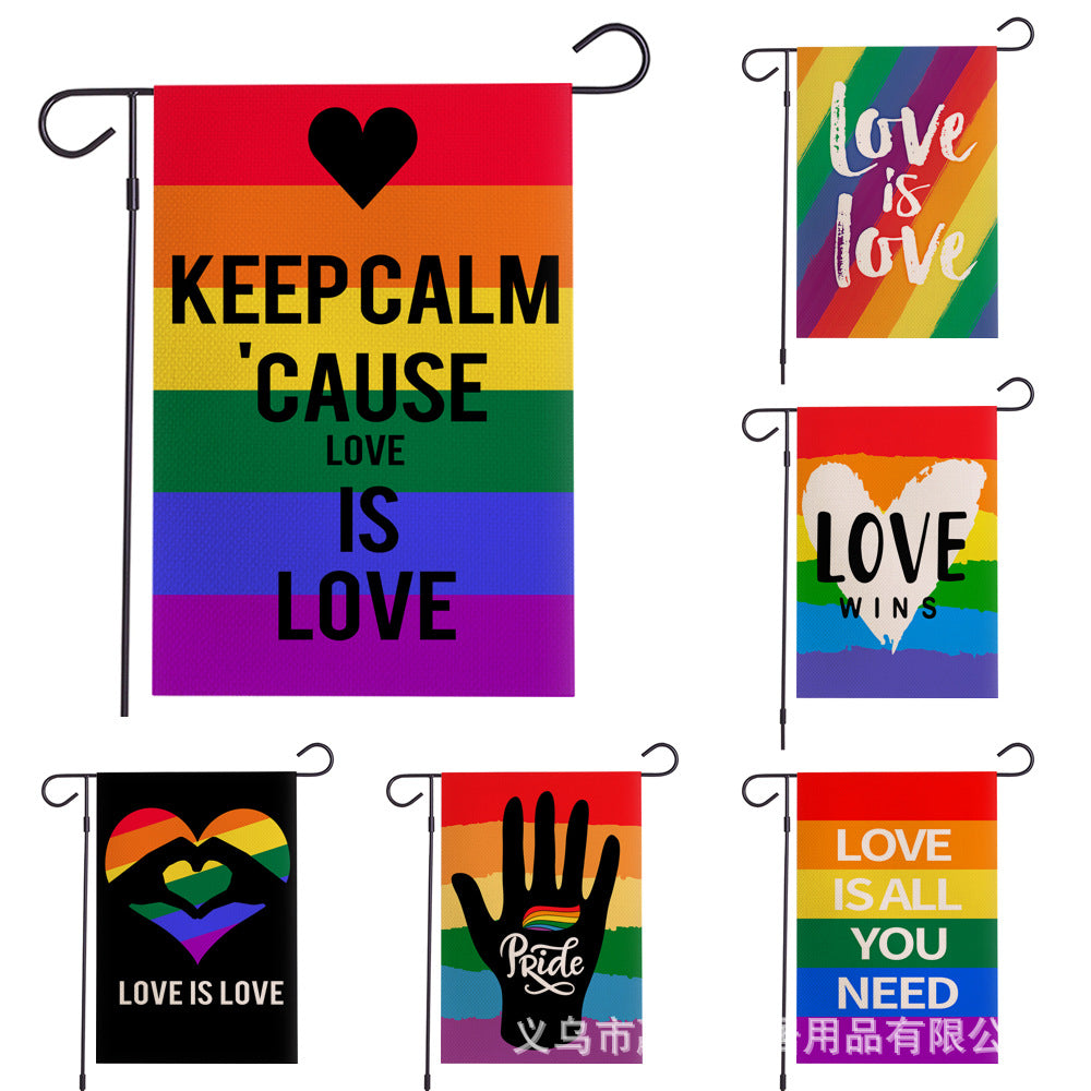 Rainbow Polyester Pride Flag 11.81 x 17.72"