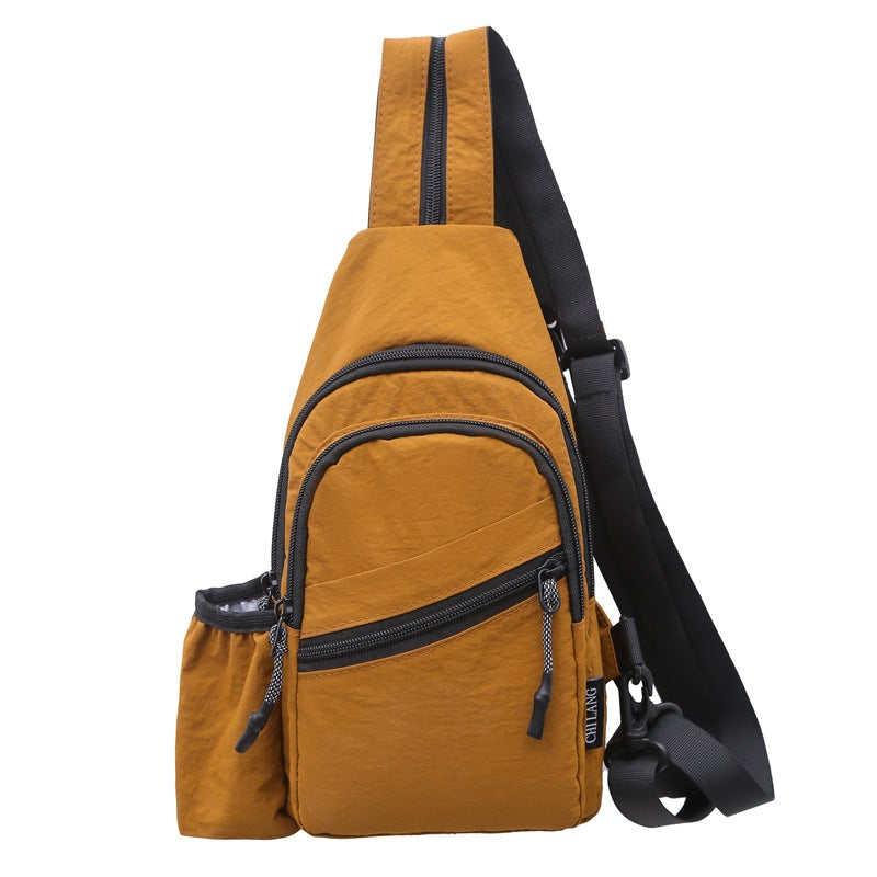 Waterproof Nylon Sling Chest Bag Lightweight Crossbody Sling Backpack Outdoor Sports Daypack