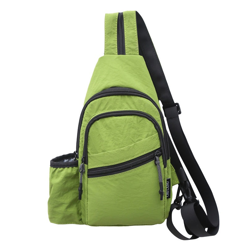 Waterproof Nylon Sling Chest Bag Lightweight Crossbody Sling Backpack Outdoor Sports Daypack