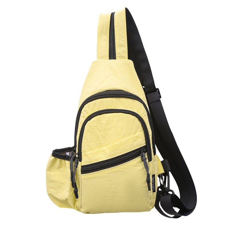 Waterproof Nylon Sling Chest Bag Lightweight Crossbody Sling Backpack Outdoor Sports Daypack