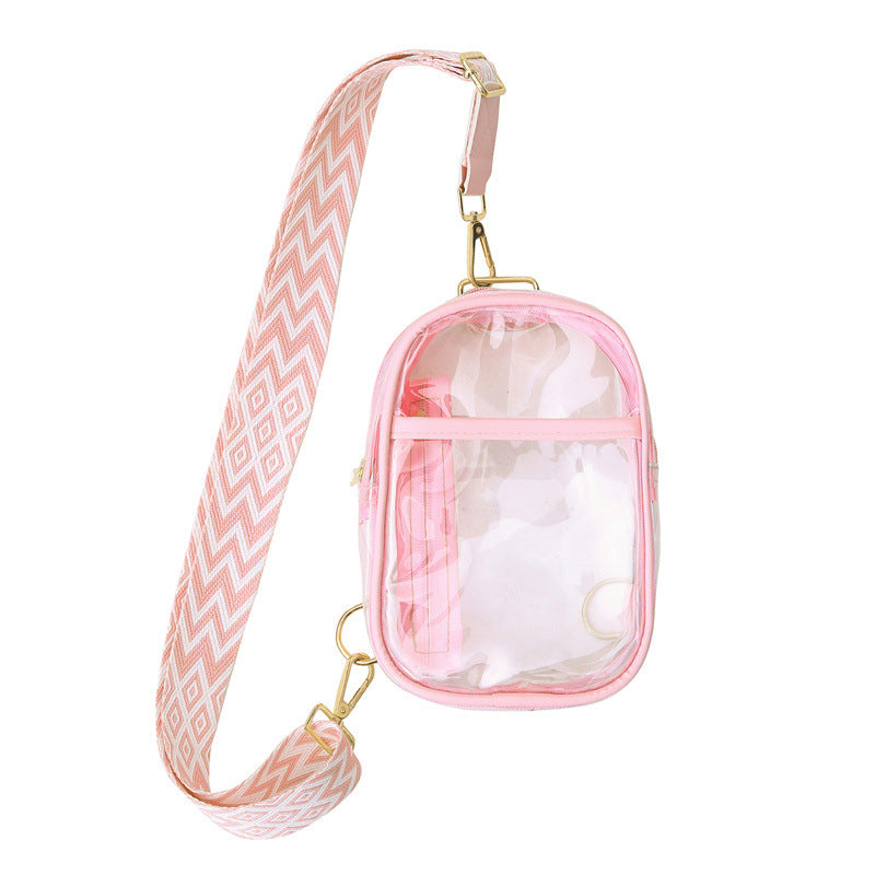 Transparent PVC Single Shoulder Crossbody Bag