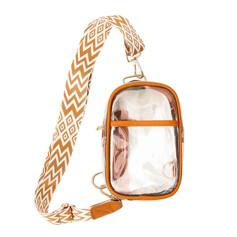 Transparent PVC Single Shoulder Crossbody Bag