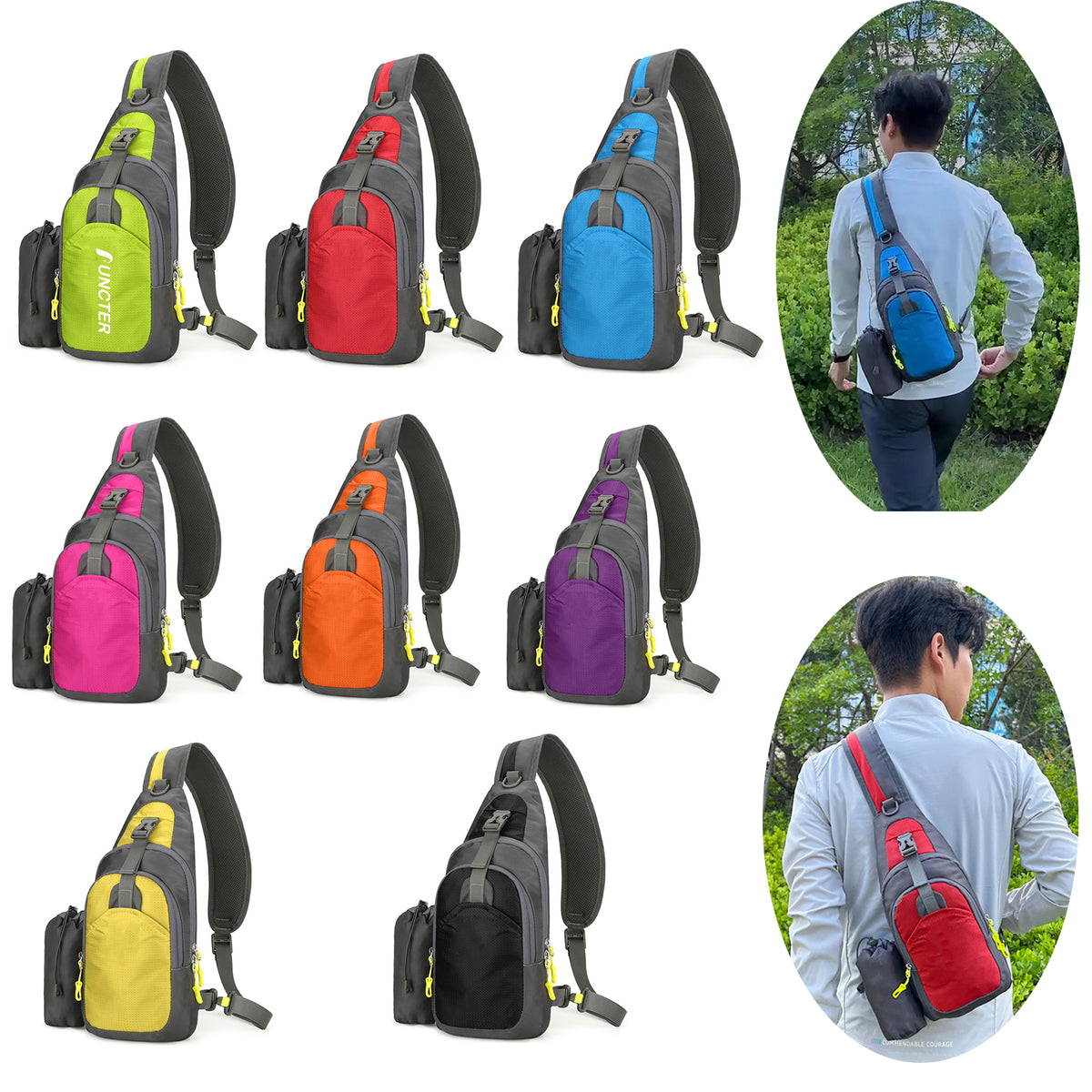 Sport Crossbody Sling Bag Backpack Chest Bag Daypack