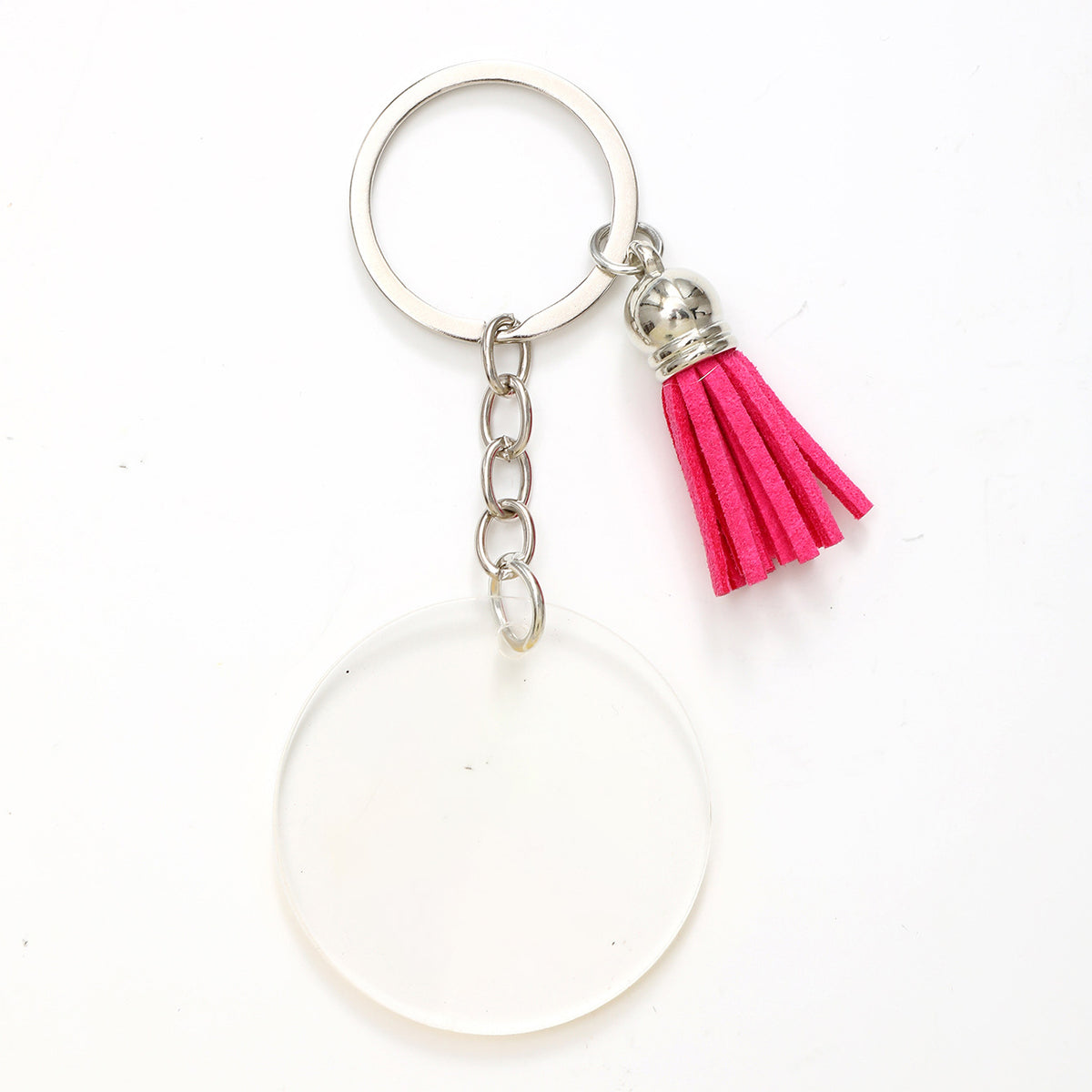 Custom Crystal Acrylic Tassel Keychain