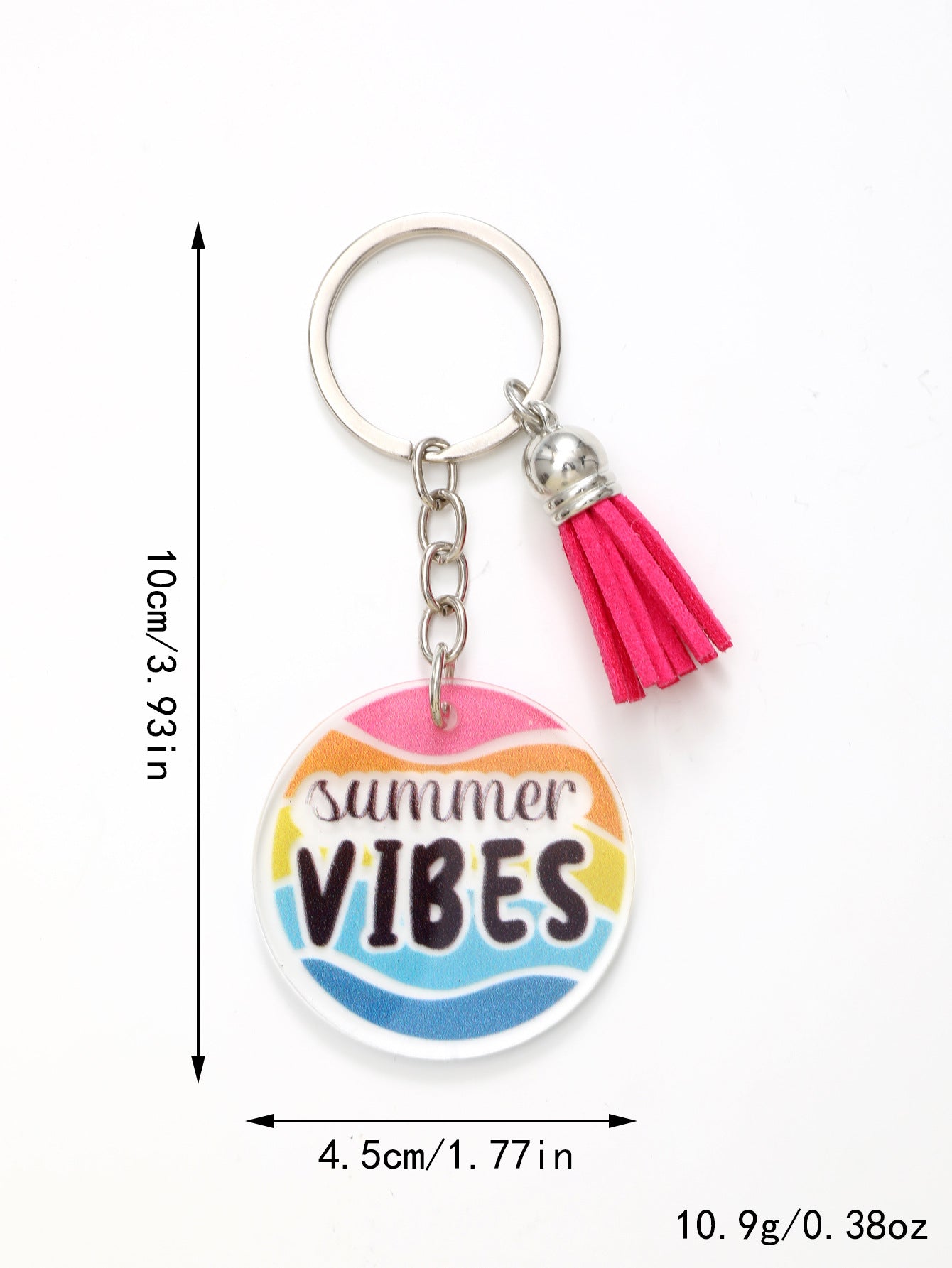 Custom Crystal Acrylic Tassel Keychain
