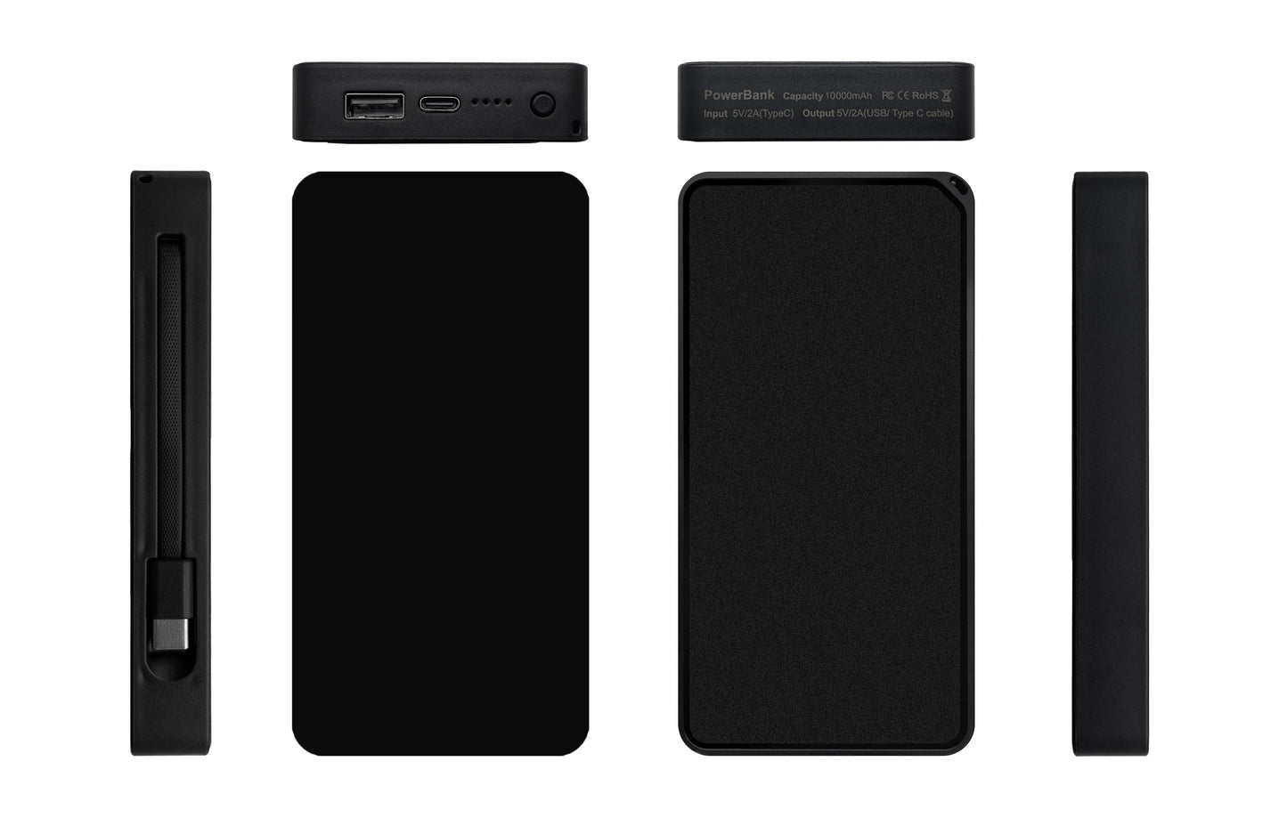 10000mAh Full Color Flashing LED Light Up Power Bank