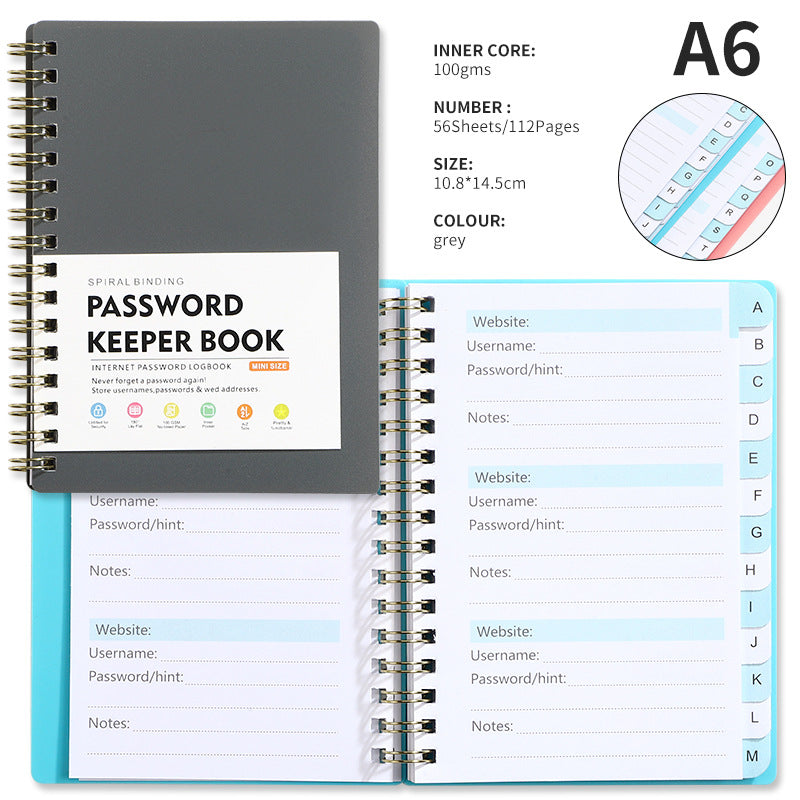 A6 PP Journal Double Spiral Notebook