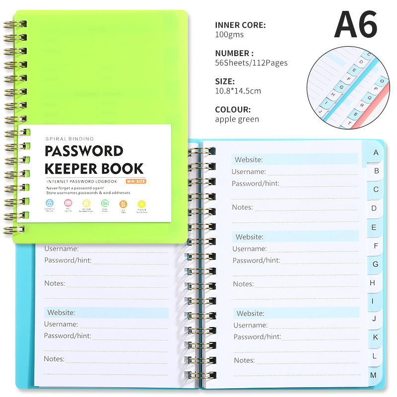 A6 PP Journal Double Spiral Notebook