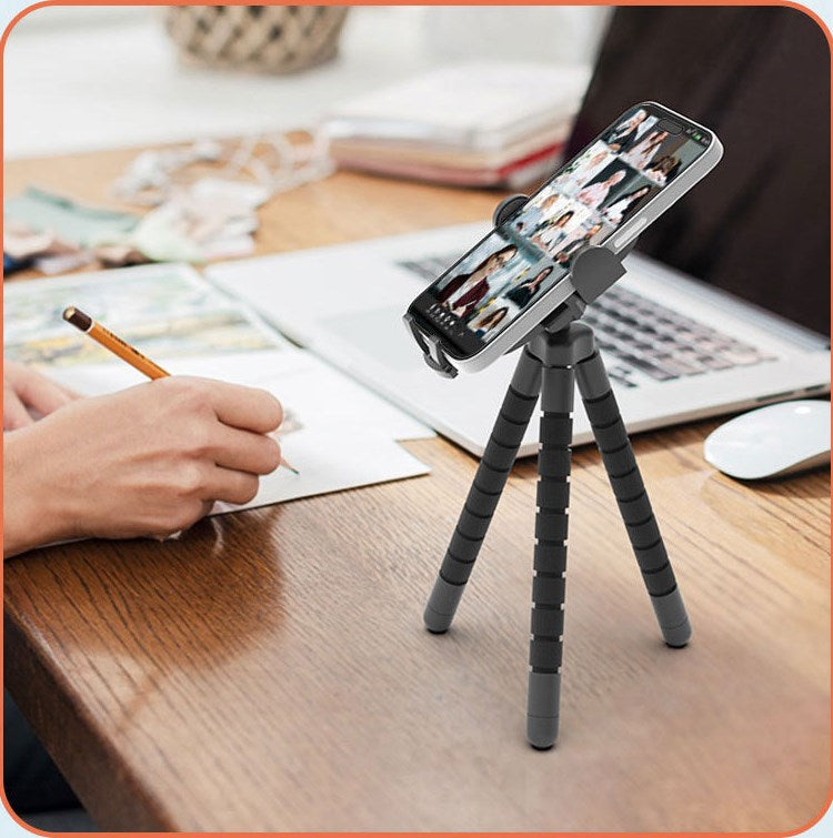 Flexible Stroller Phone Holder Tripod 360 Degree Rotatable Cell Phone Mount For Shopping Cart
