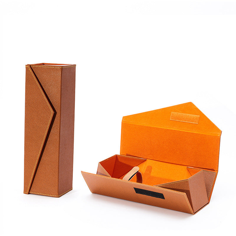 PU Leather Wine Bottle Gift Box