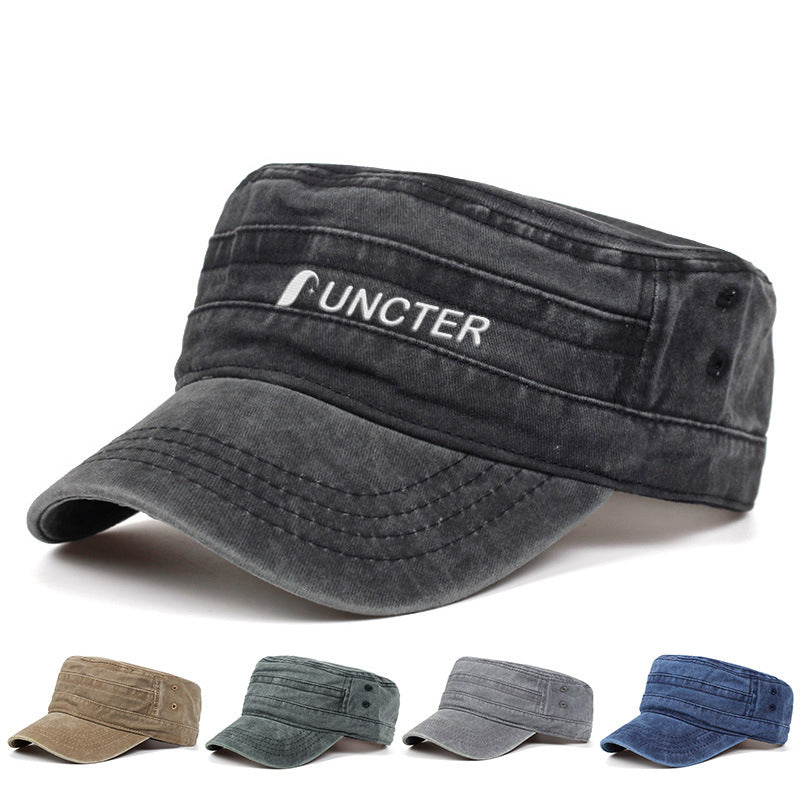 Washed Cotton Twill Military Hat