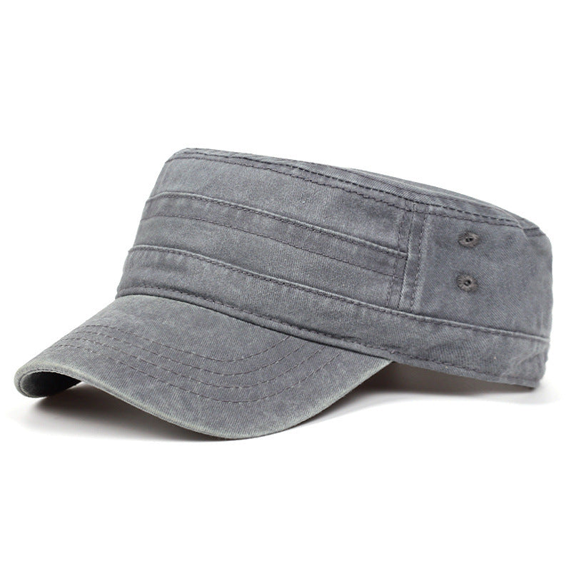 Washed Cotton Twill Military Hat