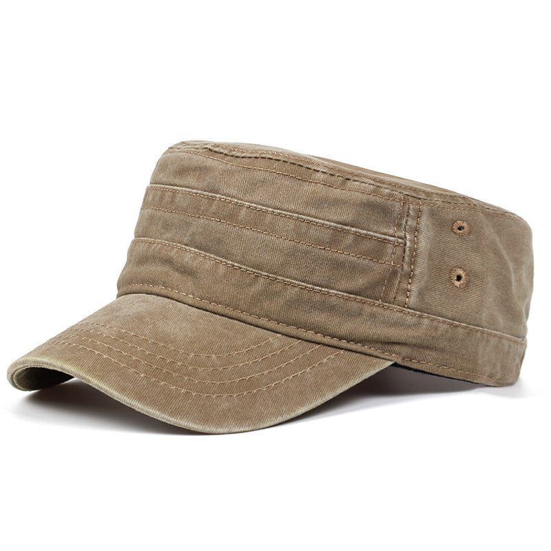 Washed Cotton Twill Military Hat