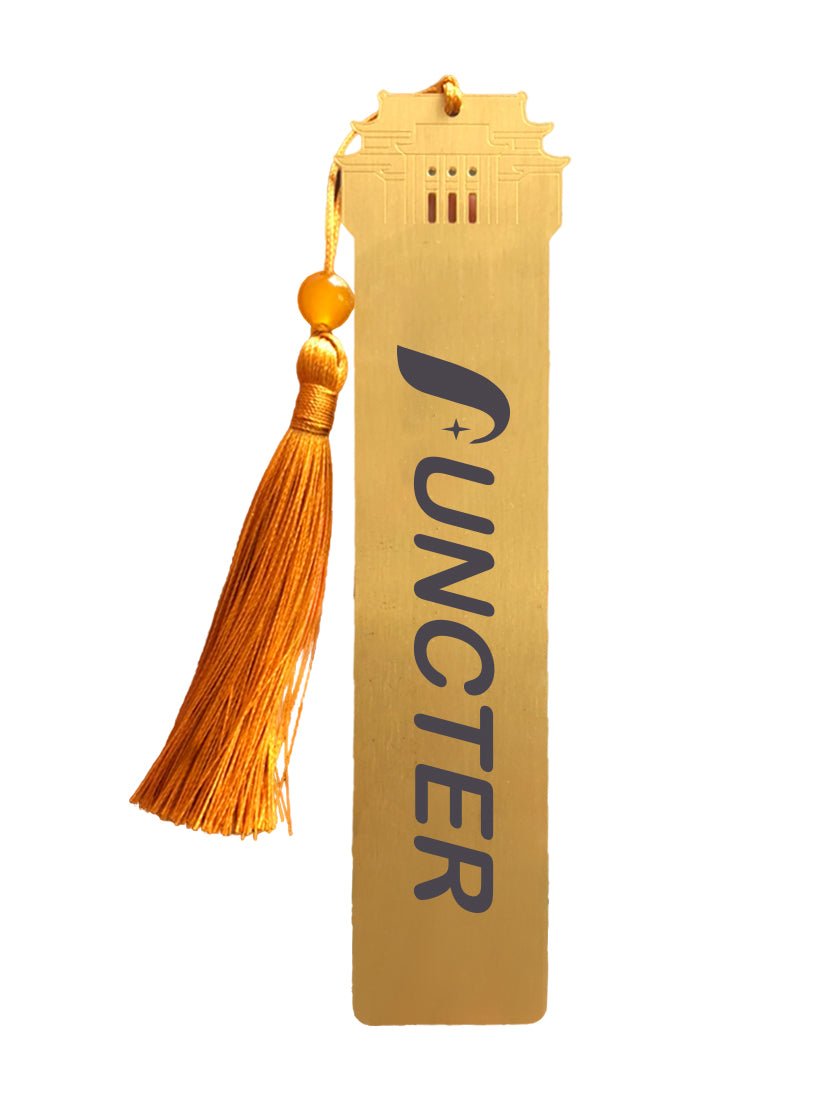 Tower Model Metal Bookmark With Tassel