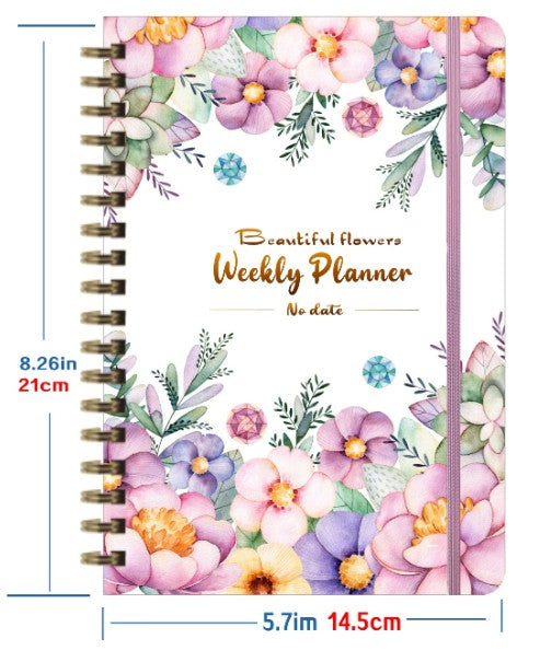 A5 Kraft Paper No-date Design Weekly Schedule Book Notebook