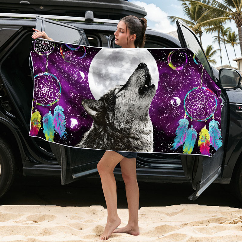 Full Custom Outdoor Magnetic Microfiber Beach Towel Quick Dry Bath Towel