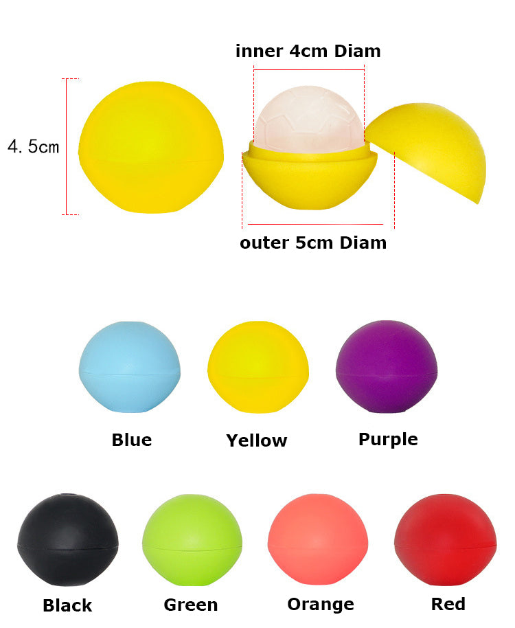 Single Sports Ball Ice Cube Molds Soccer Shaped Silicone Ice Ball Mold