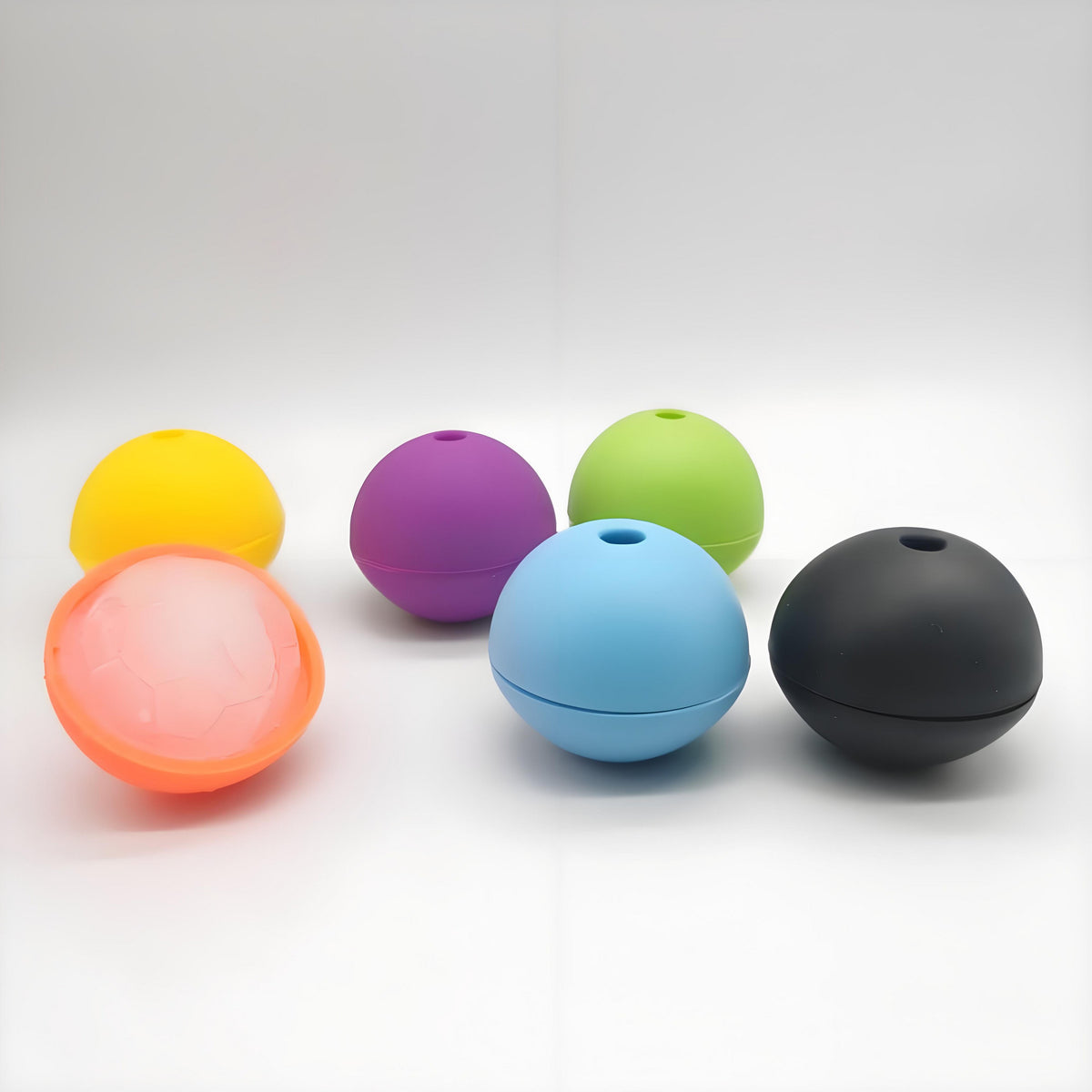 Single Sports Ball Ice Cube Molds Soccer Shaped Silicone Ice Ball Mold
