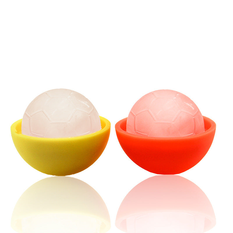 Single Sports Ball Ice Cube Molds Soccer Shaped Silicone Ice Ball Mold