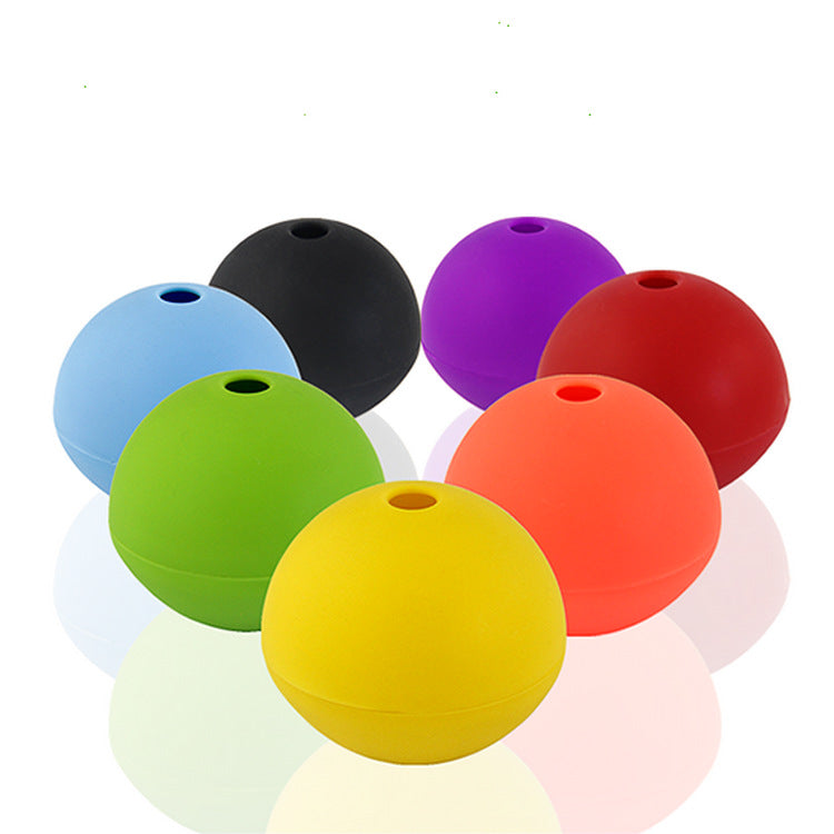 Single Sports Ball Ice Cube Molds Soccer Shaped Silicone Ice Ball Mold