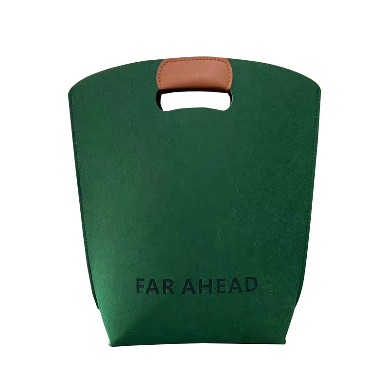 Felt Tote Bag Shopping Bag W/Handler