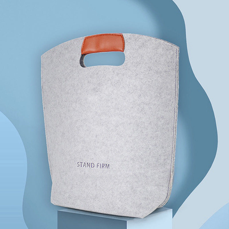 Felt Tote Bag Shopping Bag W/Handler
