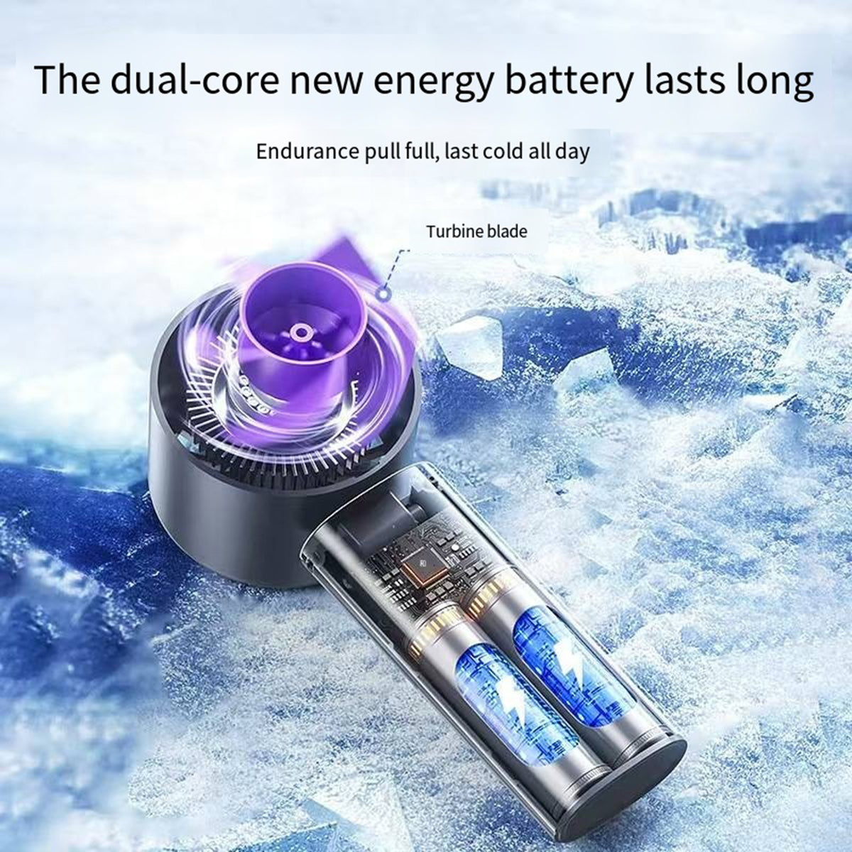 4000mAh Portable Foldable Fan Speed (1-100) LED Display