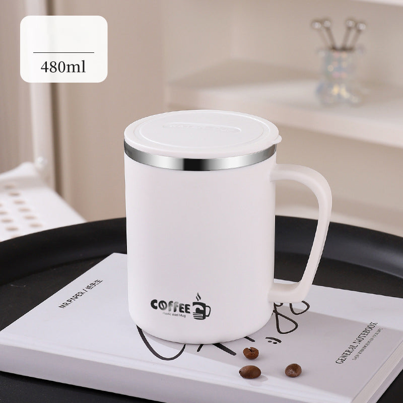 16 Oz. Stainless Steel Coffee Mug W/ Lid