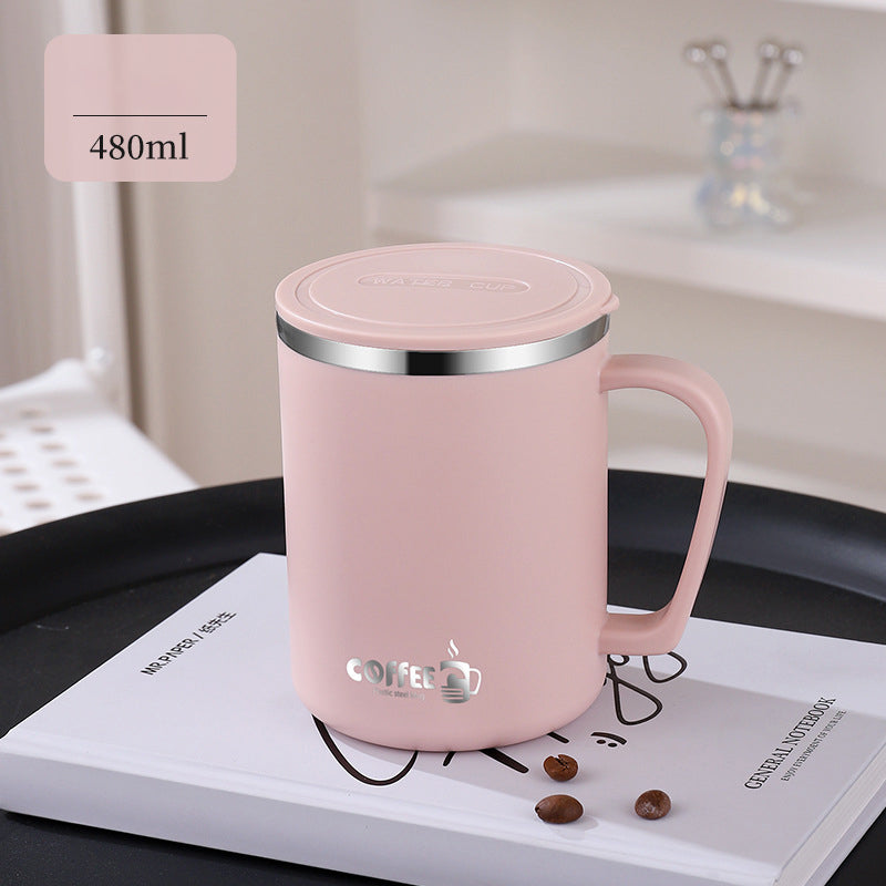 16 Oz. Stainless Steel Coffee Mug W/ Lid