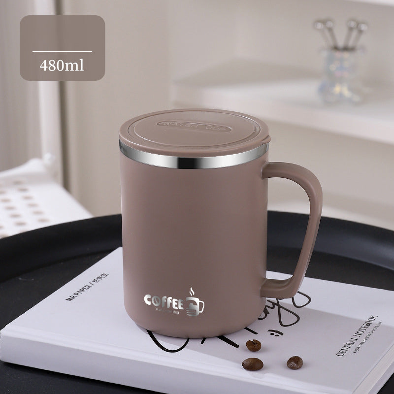 16 Oz. Stainless Steel Coffee Mug W/ Lid