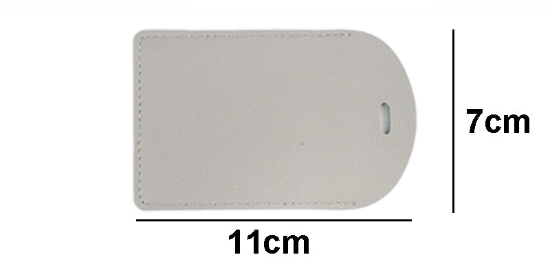 Small PU Leather Luggage Personalizable Travel ID Tag For Travel Business Trip