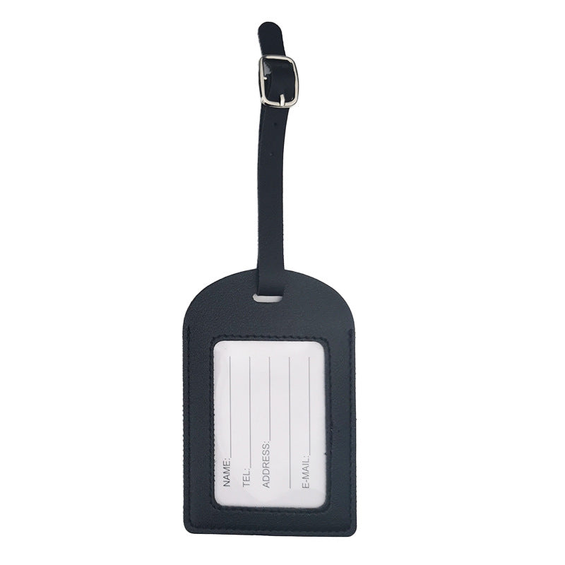 Small PU Leather Luggage Personalizable Travel ID Tag For Travel Business Trip
