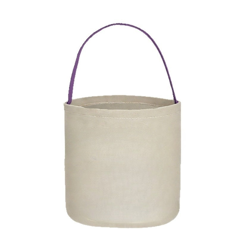 Custom Halloween Candy Cylindrical Canvas Bag