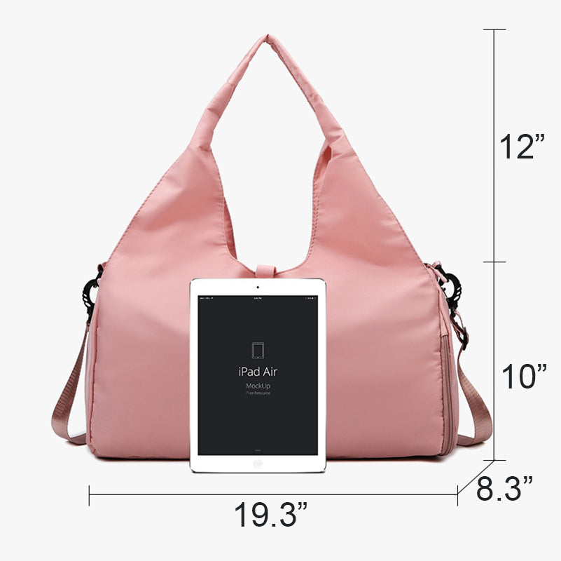 Women's Gym Yoga Duffle Bag With Handle And Shoulder Straps