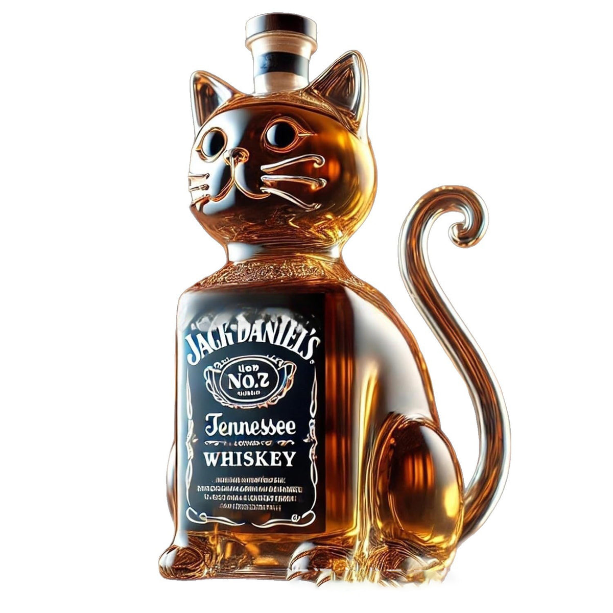 10 oz. Cat Glass Wine Decanter