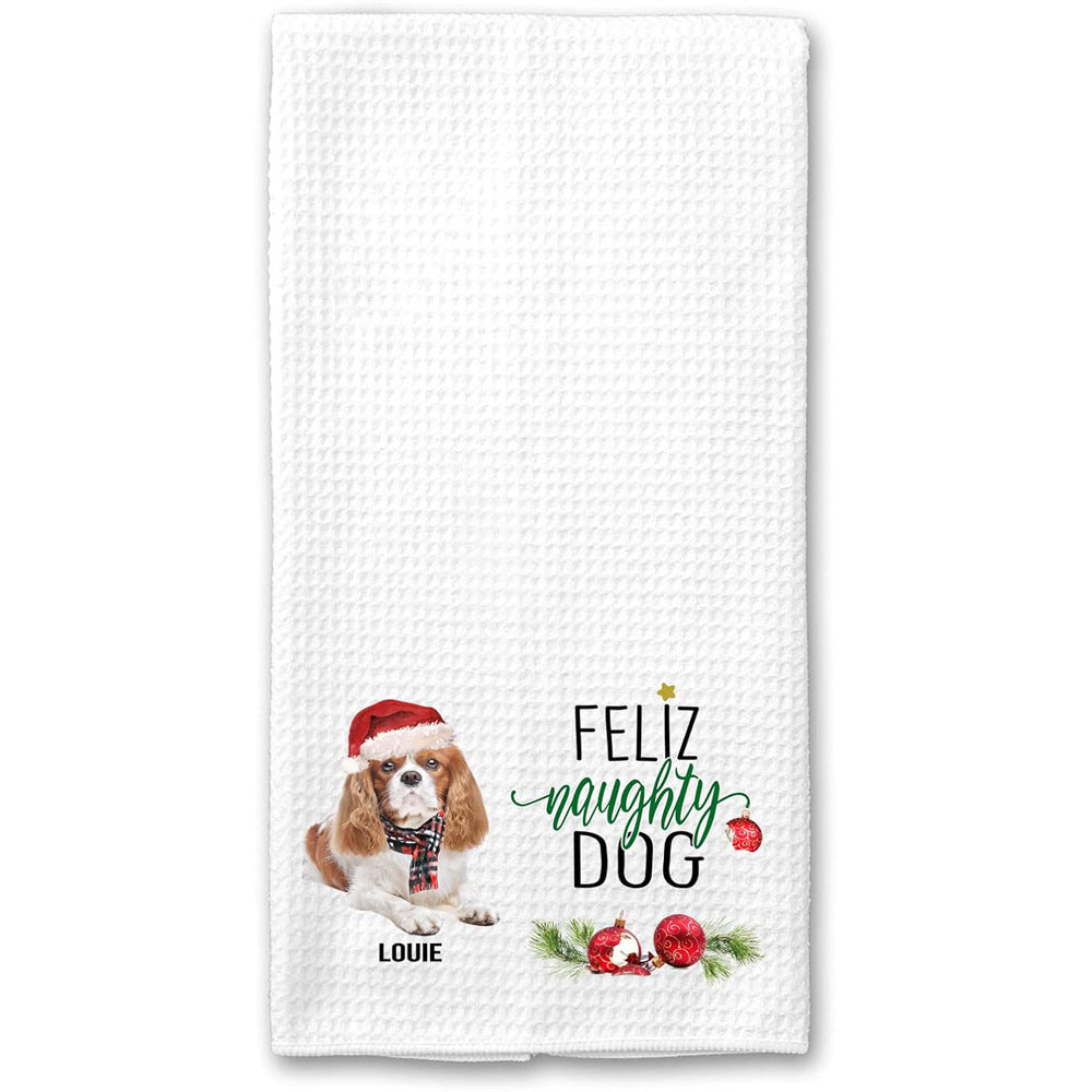 Christmas Waffle Hand Towel 16 x 24"